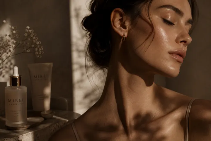 Premium beauty editorial detail